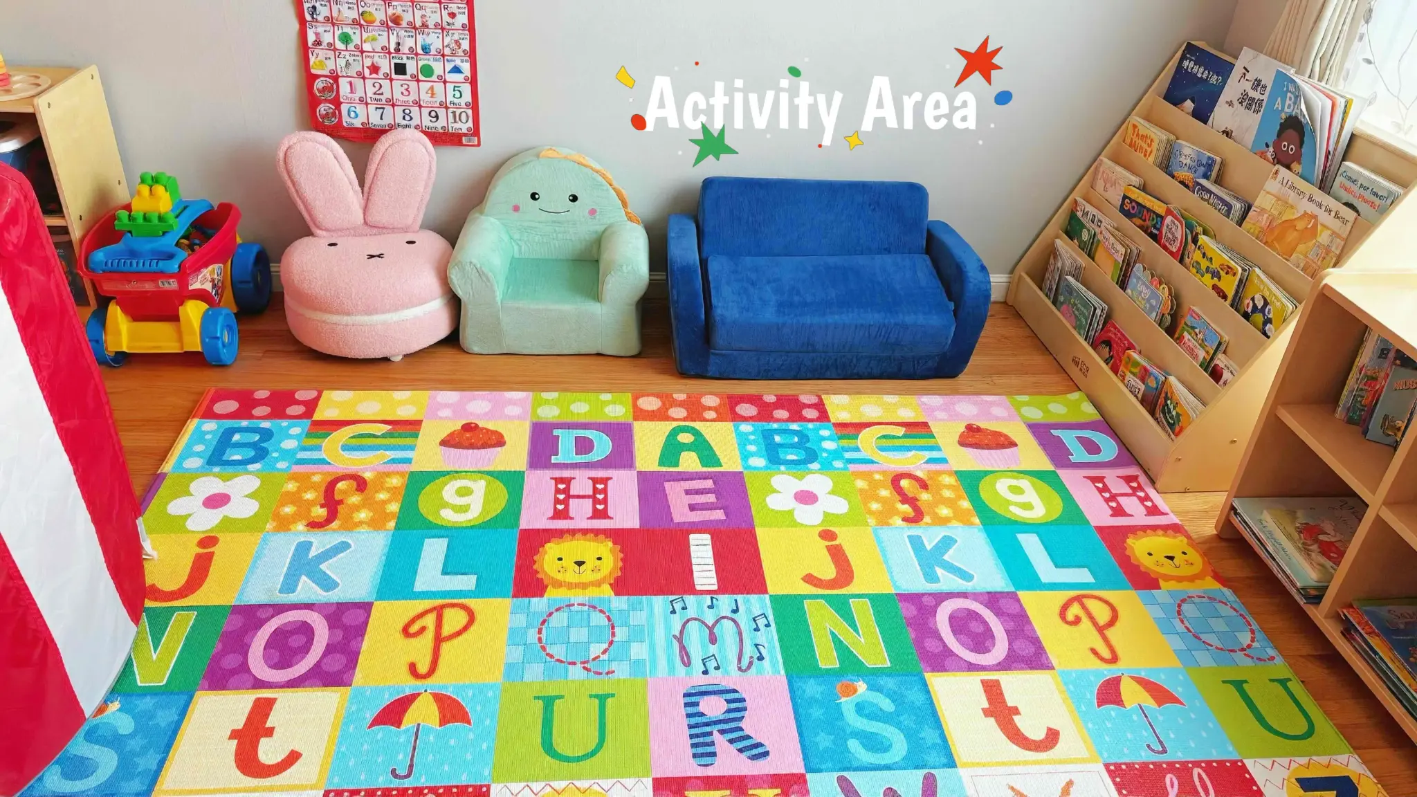 Activity Area - Colorful play space for creative activities