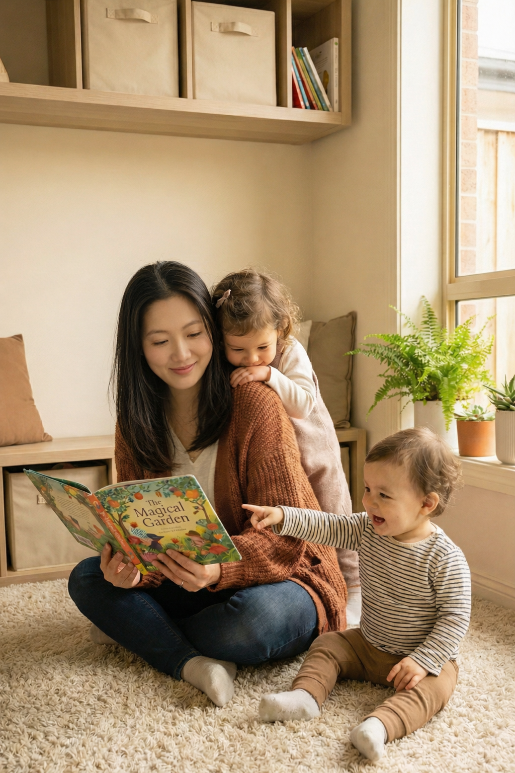 Yane Gu with children