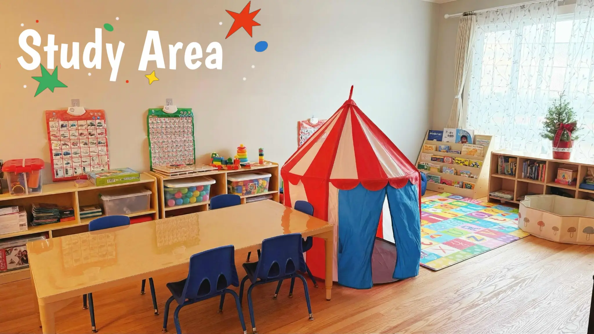 Study Area - Learning space with educational materials